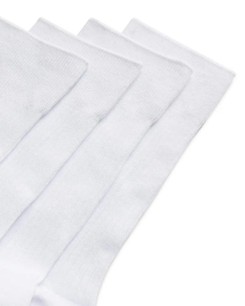 Beyaz ECCO Classic Rib Mid Cut-2 Pack