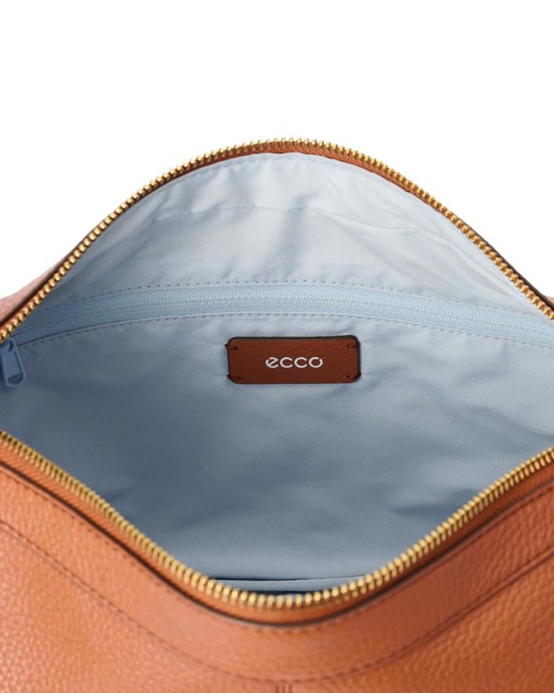 Camel ECCO Hobo S Soft Pebbled Leather