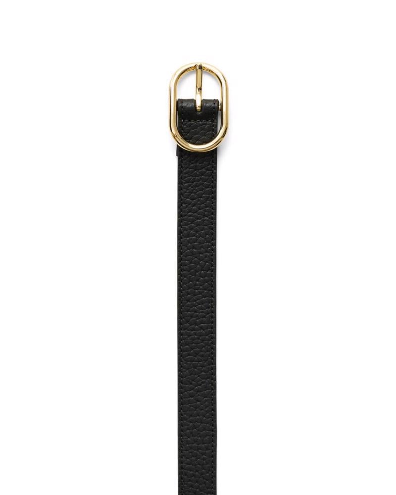 Siyah ECCO Belts Pebble Leather
