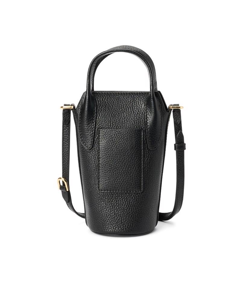 Siyah ECCO Pot Bag Leather