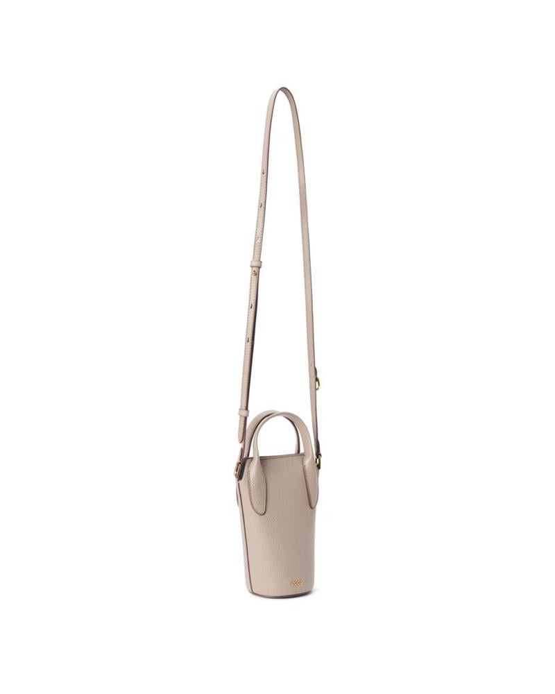 Bej ECCO Pot Bag Leather