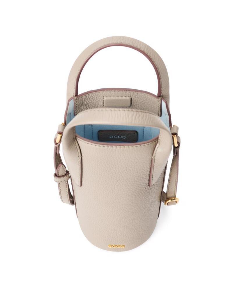 Bej ECCO Pot Bag Leather