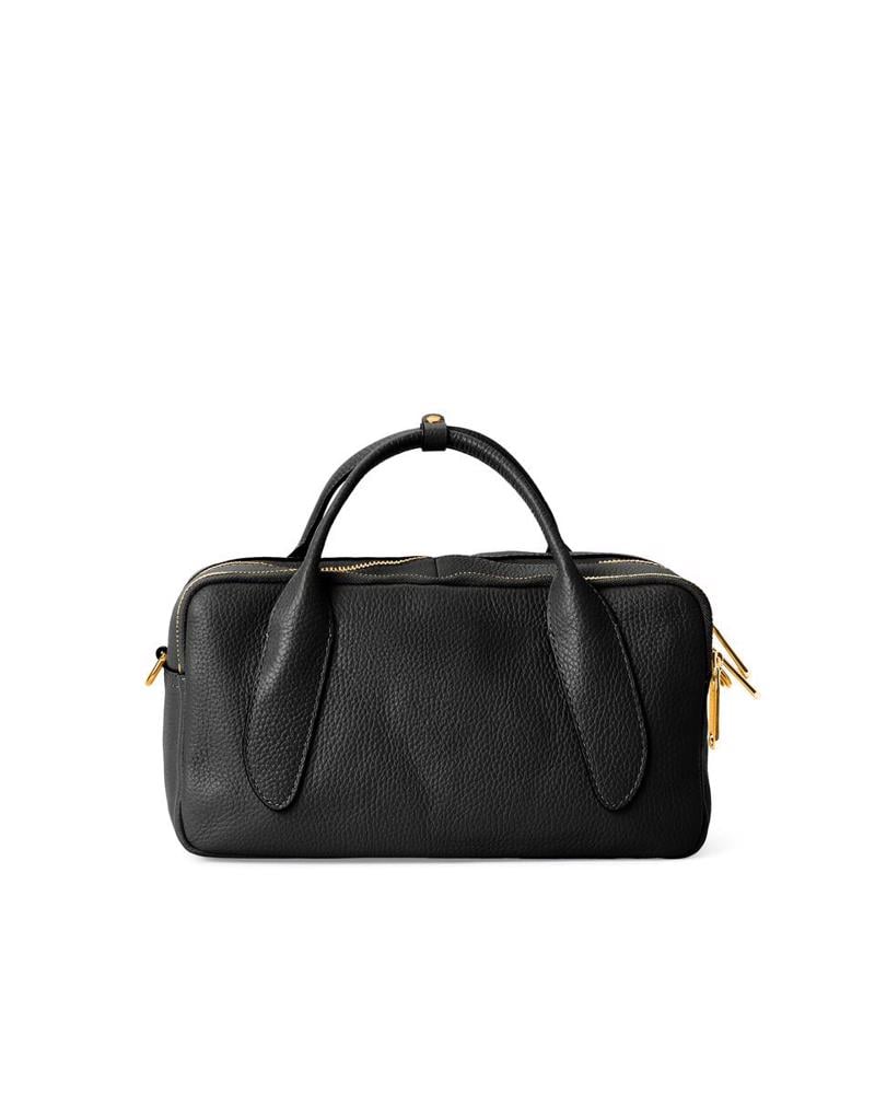 Siyah ECCO Bowling Bag M Pebble Leather