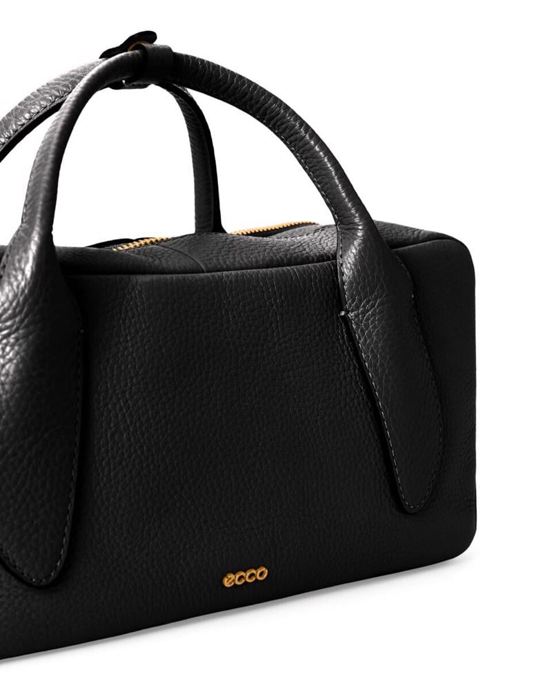 Siyah ECCO Bowling Bag M Pebble Leather