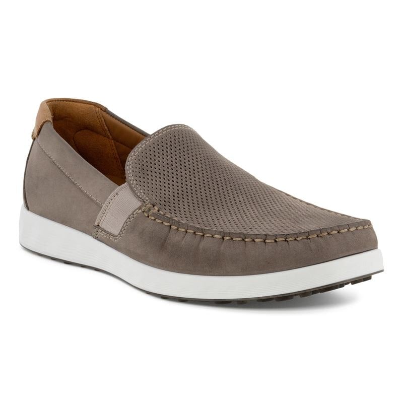 ECCO S LITE MOC M WARM GREY/COGNAC