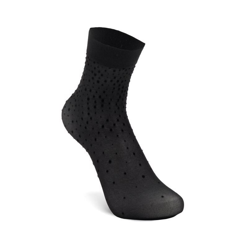 Black ECCO Vibe Dotted Ankle Cut