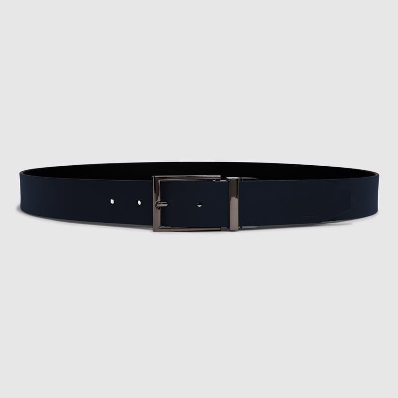 Black ECCO Belts Italian Reverse