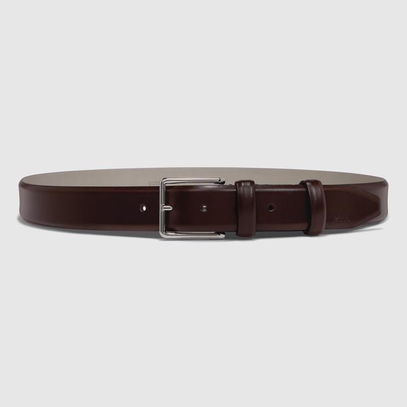 Brown ECCO Belts Italian Stretch