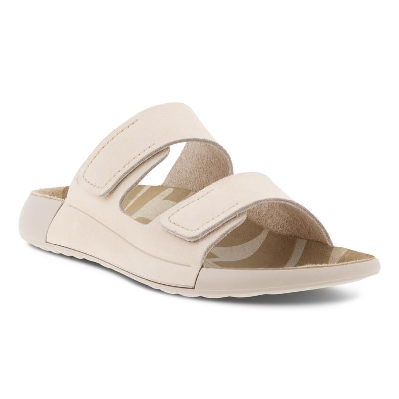 Beige ECCO COZMO W FLAT SANDAL