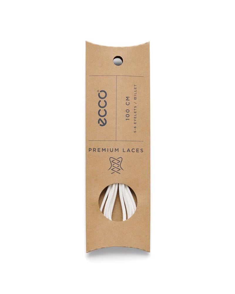 White ECCO Laces WHITE