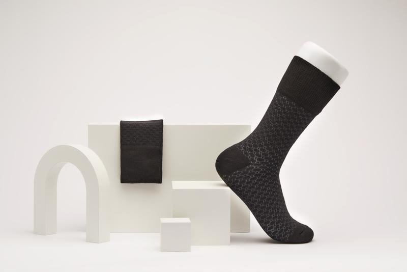 Black ECCO Classic Honeycomb Mid Cut