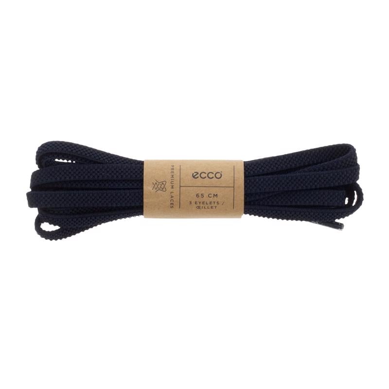 Navy ECCO Elastic Flat Laces