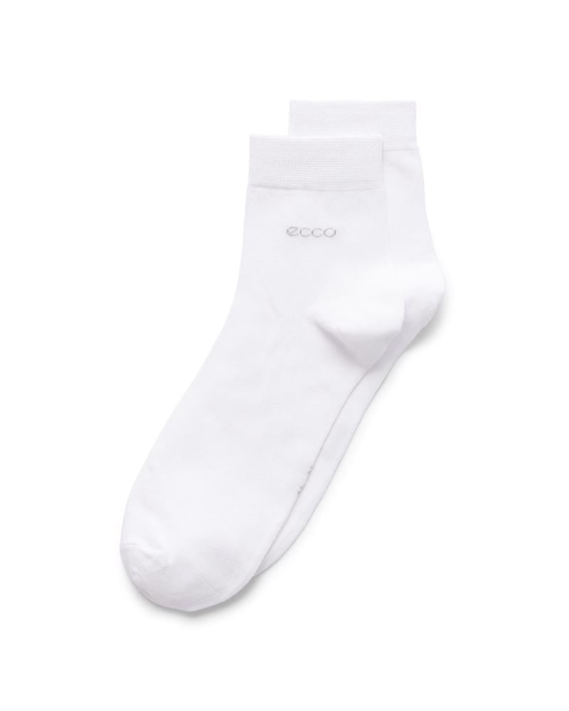 White ECCO Classic Ankle Cut 3-Pack