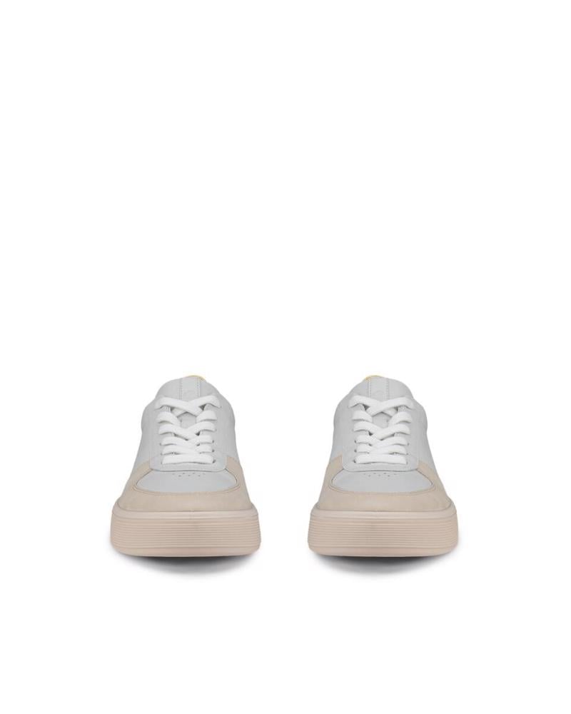 Beige ECCO Street Tray Logo Sneaker Limestone