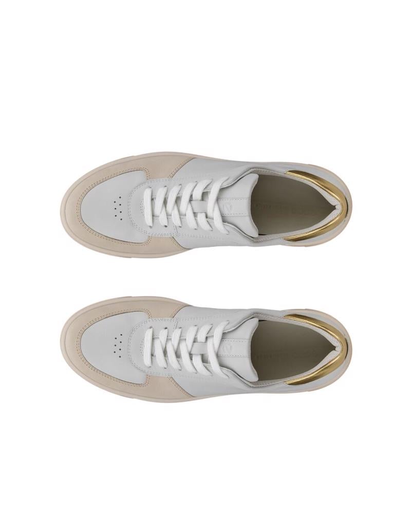 Beige ECCO Street Tray Logo Sneaker Limestone