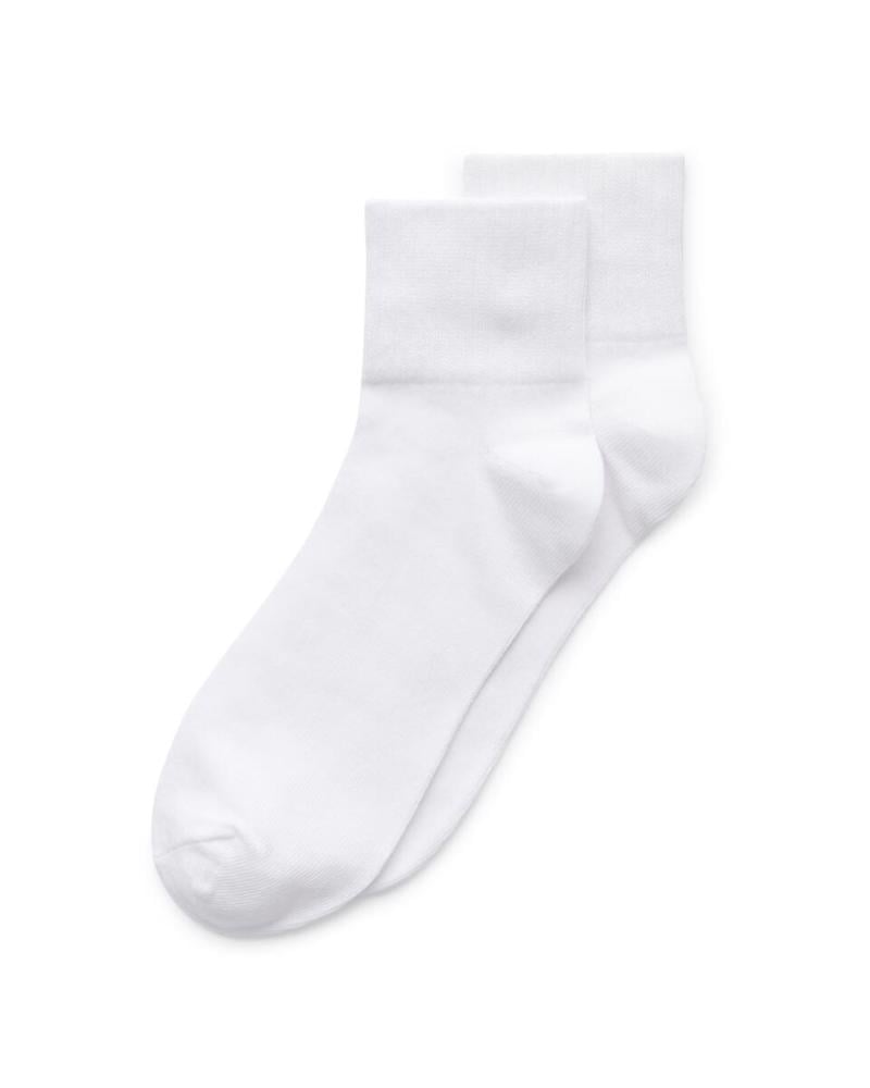 White ECCO Retro Ankle Cut 2-Pack
