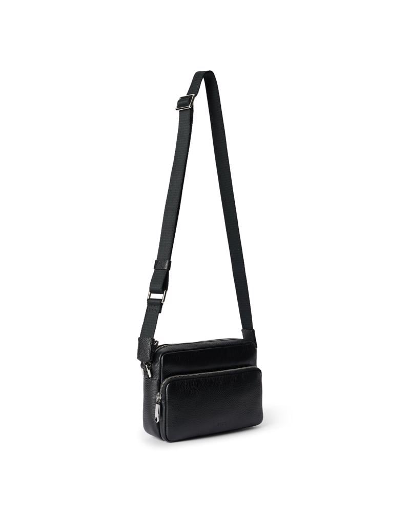 Siyah ECCO Camera Bag Pebbled Leather | Ecco Siyah ECCO Camera Bag Pebbled Leather | Ecco