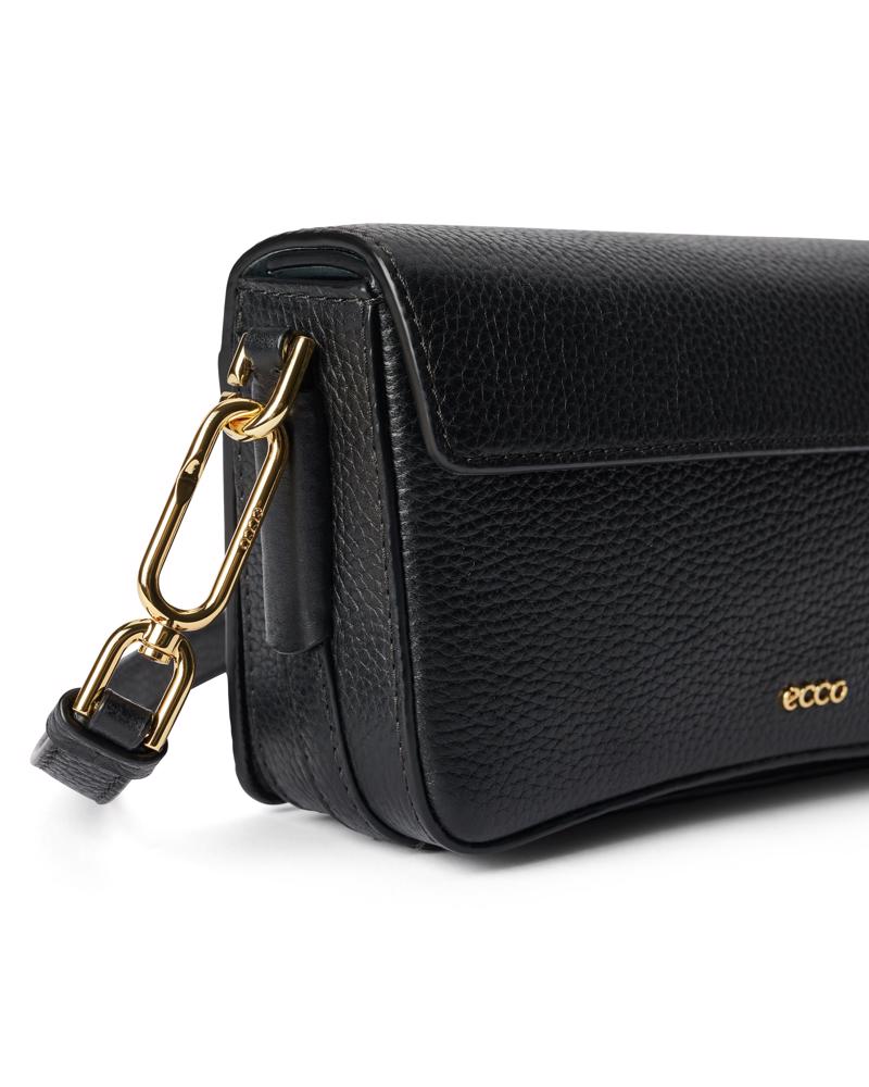 Siyah ECCO Pinch Bag M Pebbled Leather | Ecco