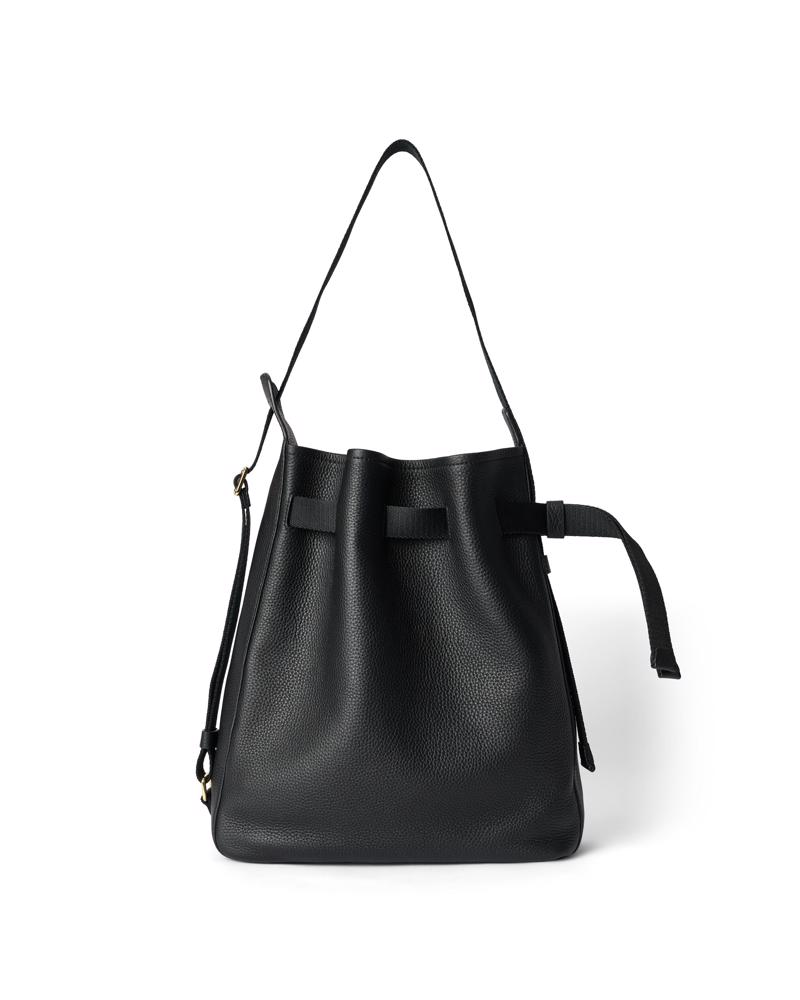 Siyah ECCO Sail Bag M Pebbled Leather