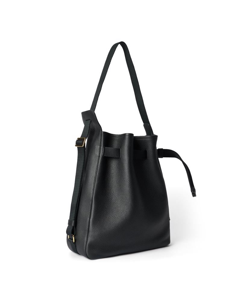 Siyah ECCO Sail Bag M Pebbled Leather
