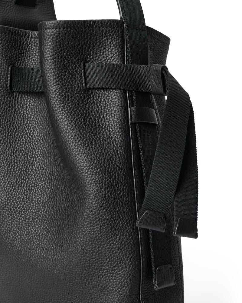 Siyah ECCO Sail Bag M Pebbled Leather