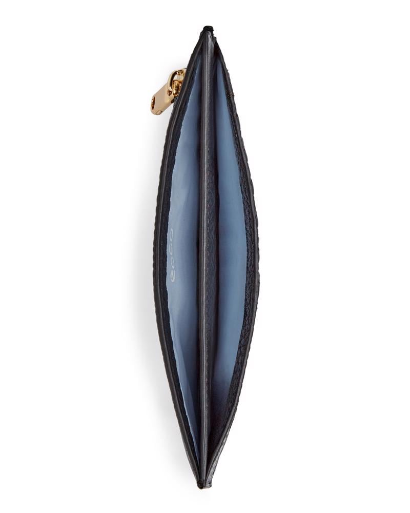 Siyah ECCO Wallet Pebbled Leather