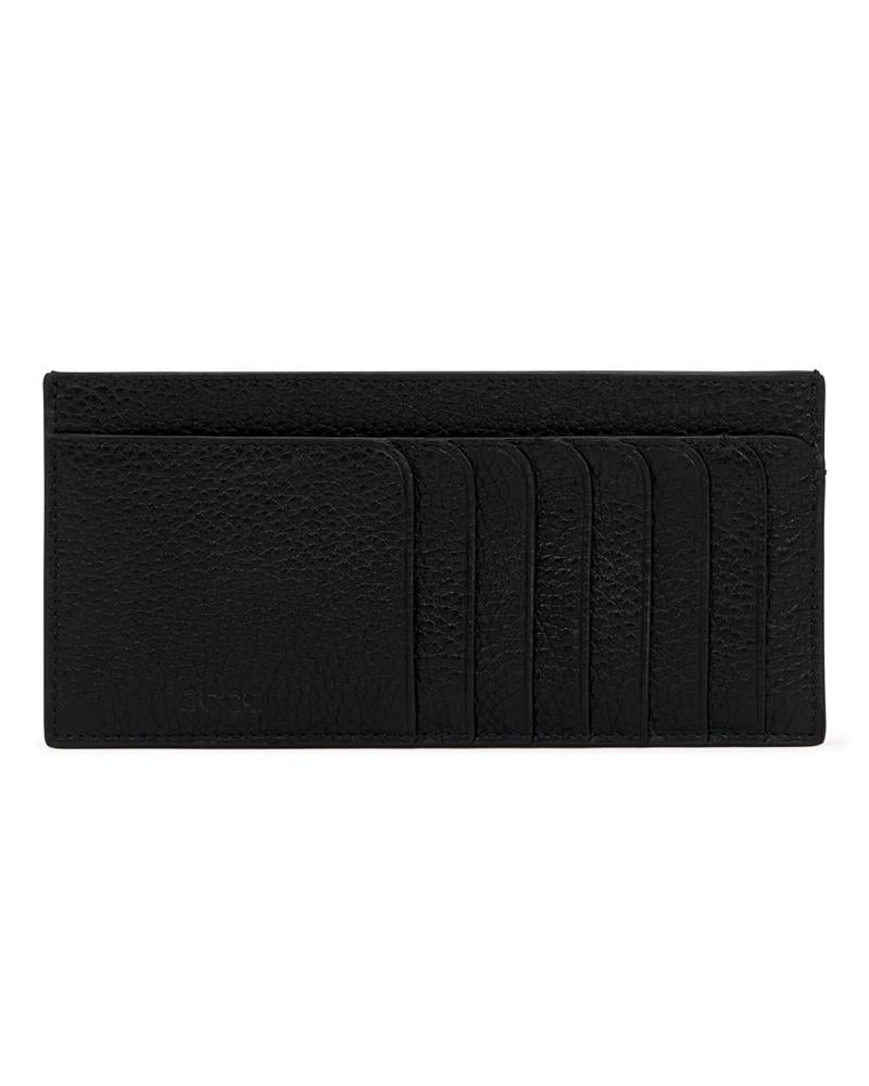 Siyah ECCO Wallet Pebbled Leather
