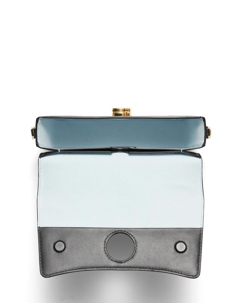 Black ECCO Pinch Bag M Lock Wave Leather
