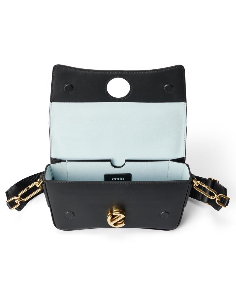 Black ECCO Pinch Bag M Lock Wave Leather | ECCO Türkiye