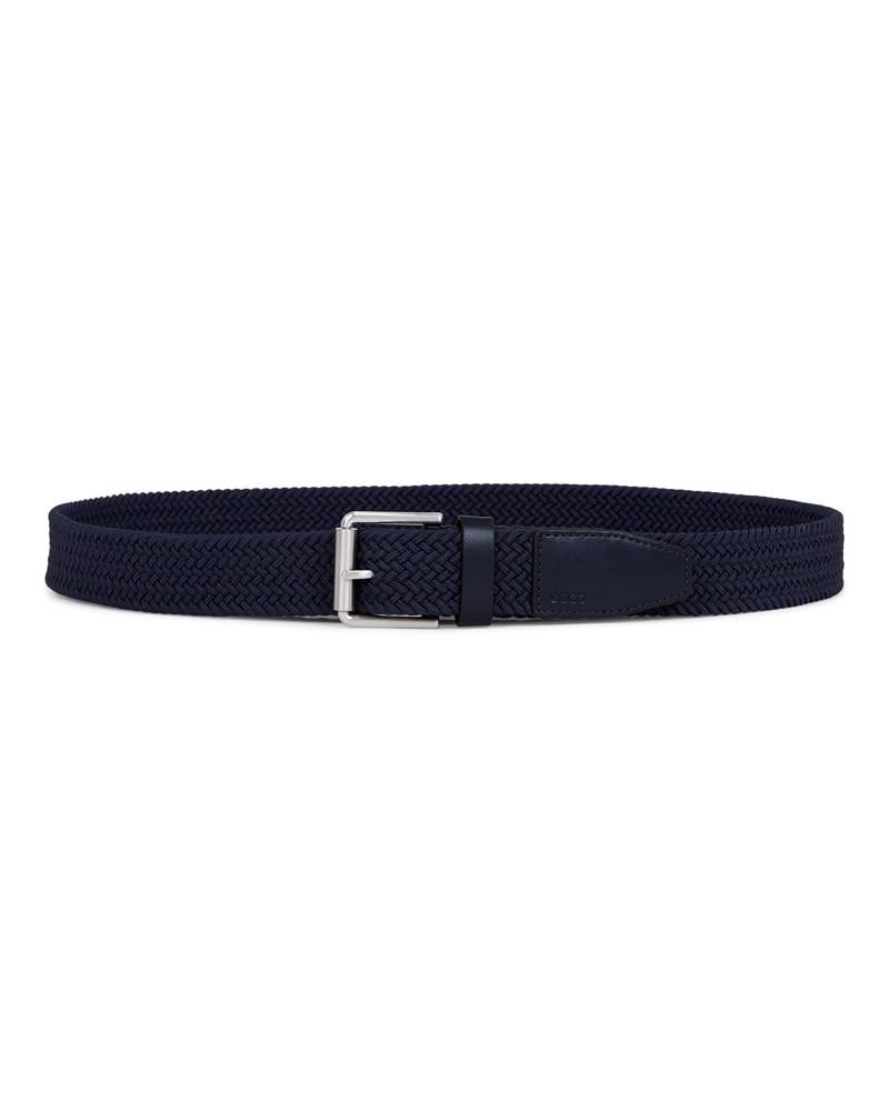 Navy ECCO Belts Formal Braided
