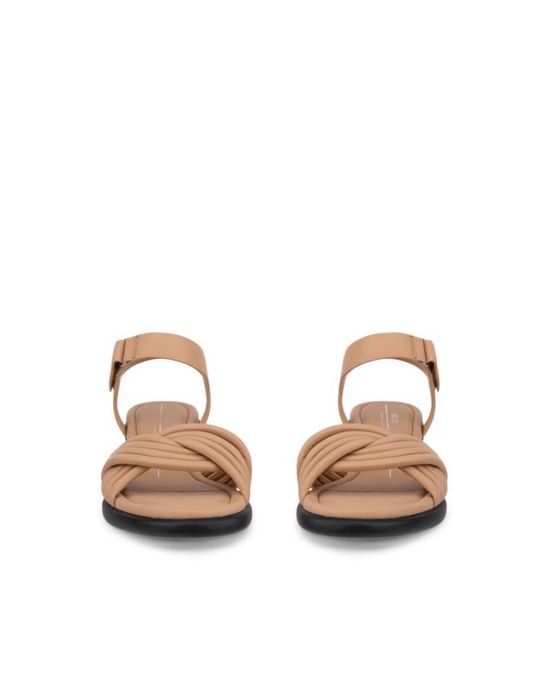 Brown ECCO Sculpted Sandal LX 35 Biscuit