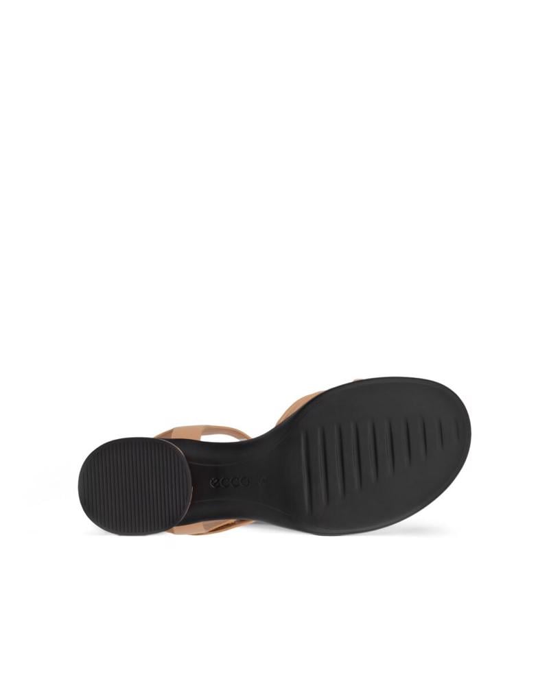 Brown ECCO Sculpted Sandal LX 35 Biscuit