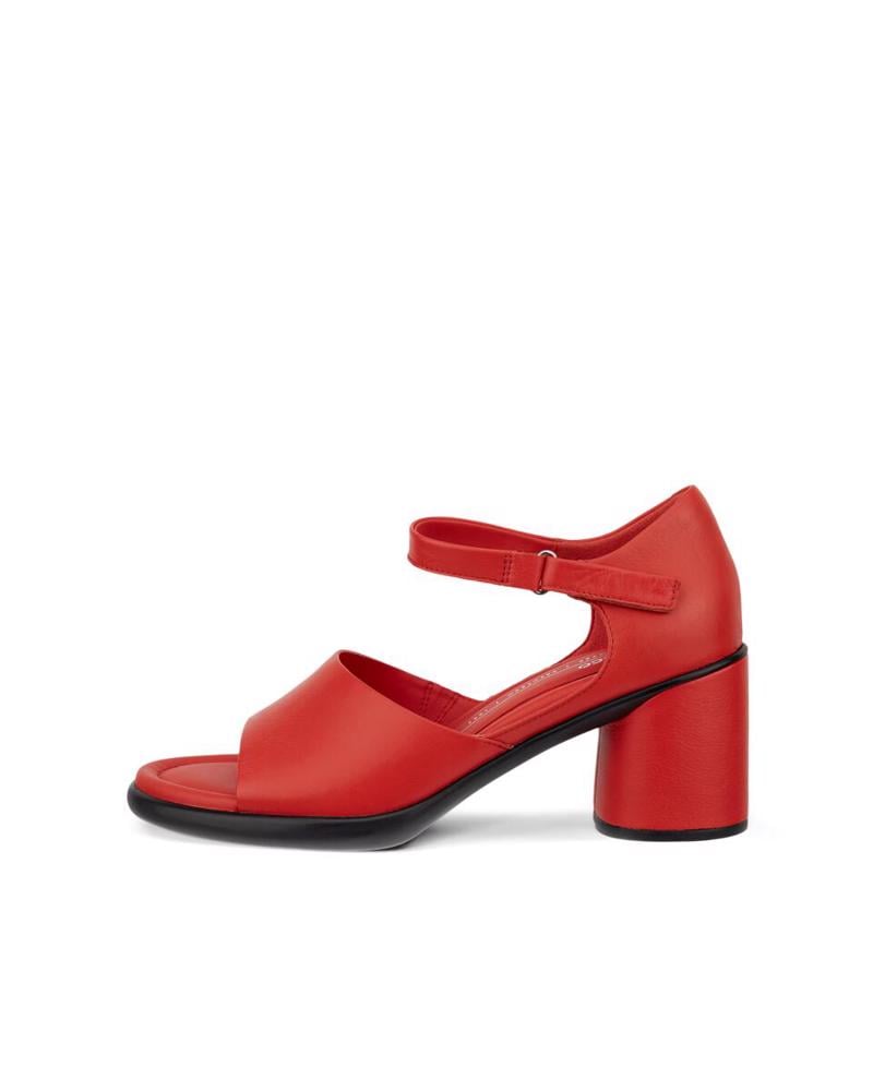 Red ECCO Sculpted Sandal LX 55 Scarlet