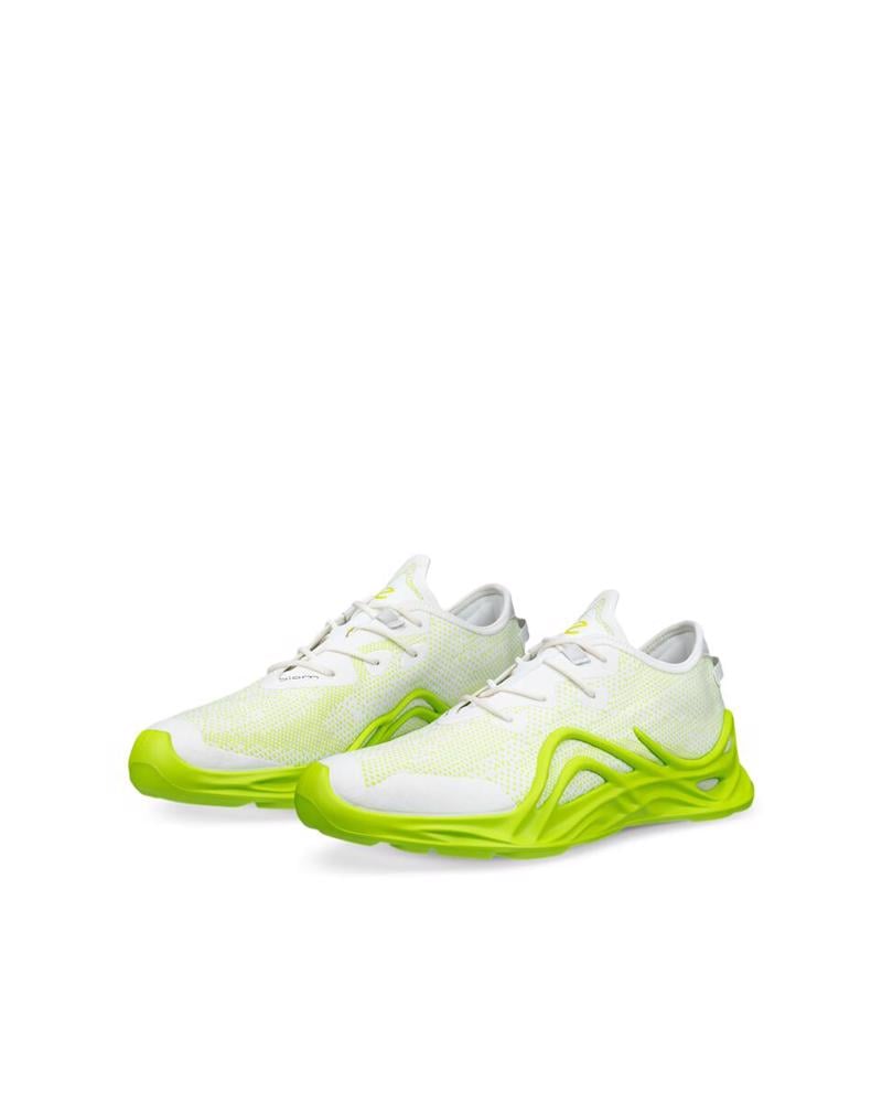 White ECCO Biom Infinite M Lime Punch