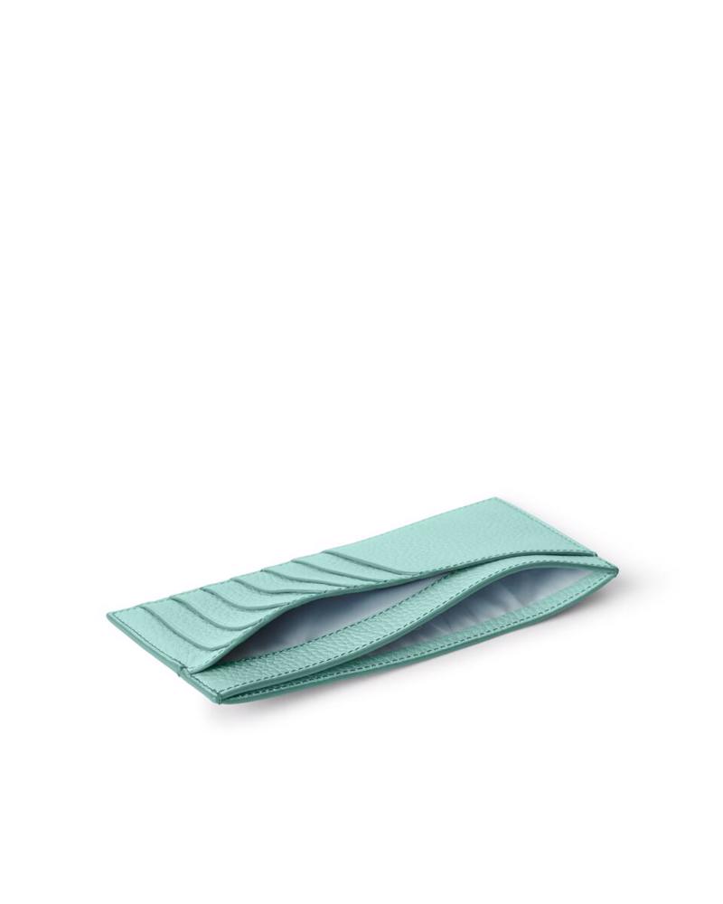 Blue ECCO Wallet Pebbled Leather