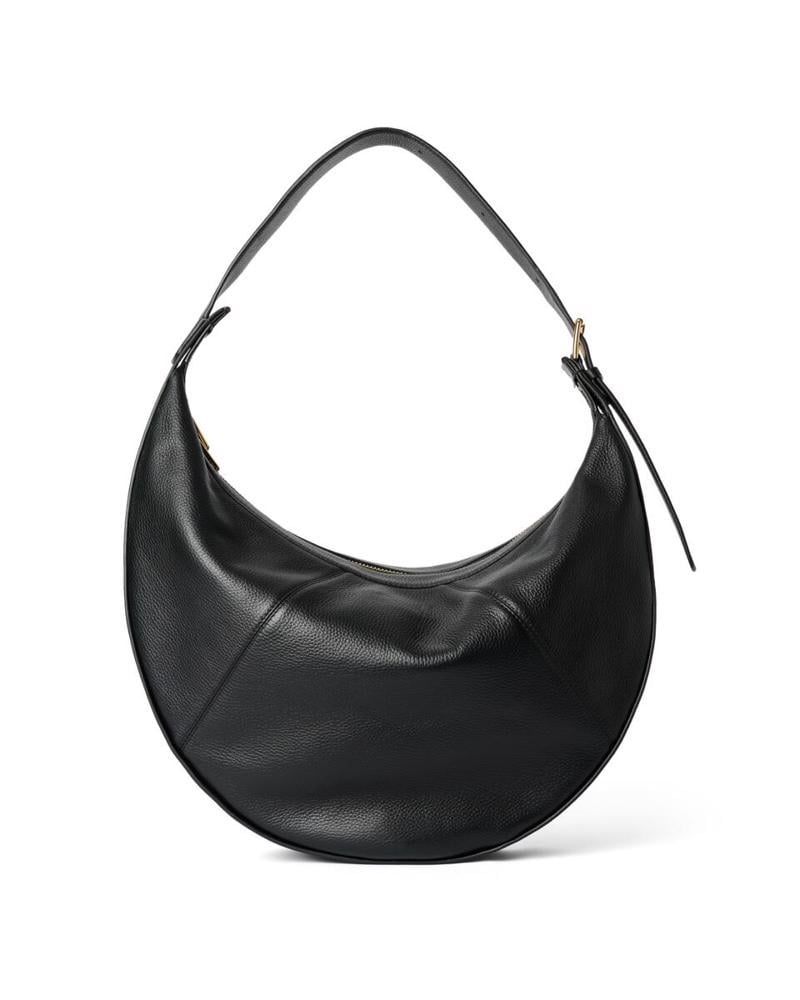 Black ECCO Fortune Bag L Soft Pebbled Leather