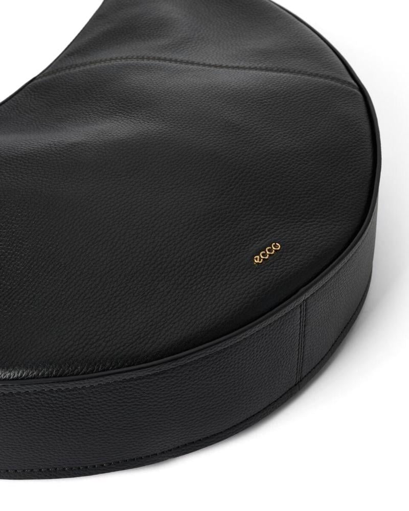 Black ECCO Fortune Bag L Soft Pebbled Leather