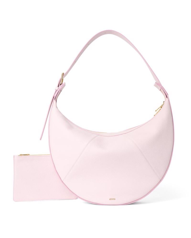 Pink ECCO Fortune Bag L Soft Pebbled Leather