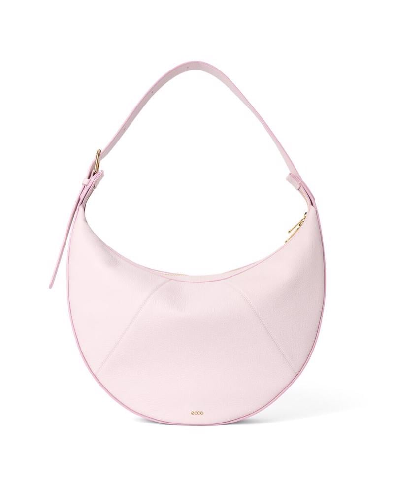 Pink ECCO Fortune Bag L Soft Pebbled Leather