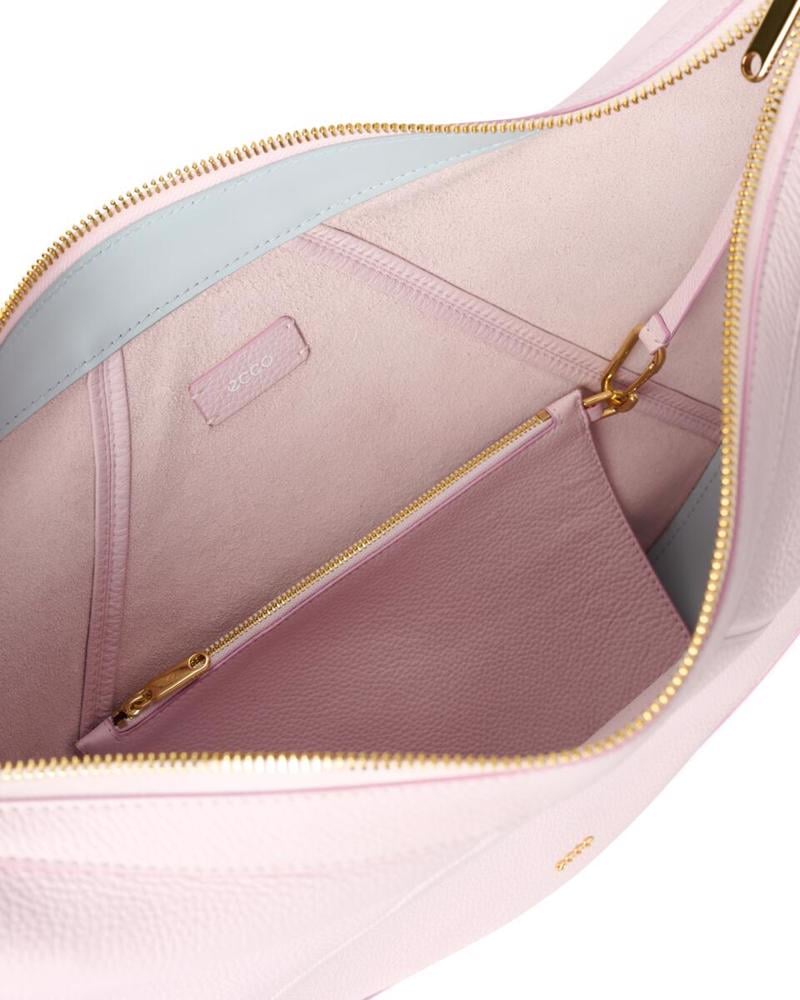 Pink ECCO Fortune Bag L Soft Pebbled Leather