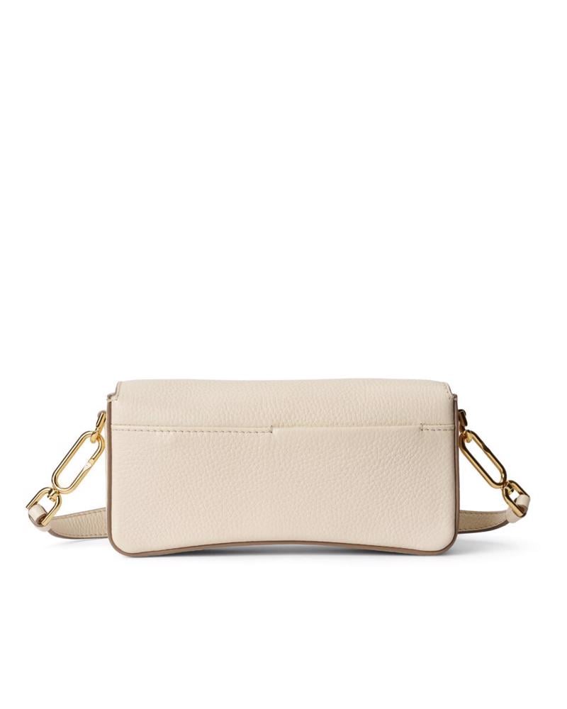 Beige ECCO Pinch Bag S Pebbled Leather Bag
