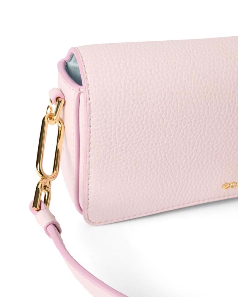 Pink ECCO Pinch Bag S Pebbled Leather Bag