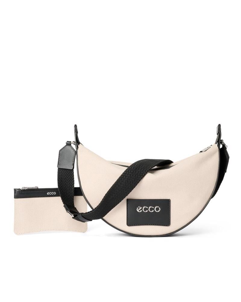 Beige ECCO Fortune Bag M Canvas