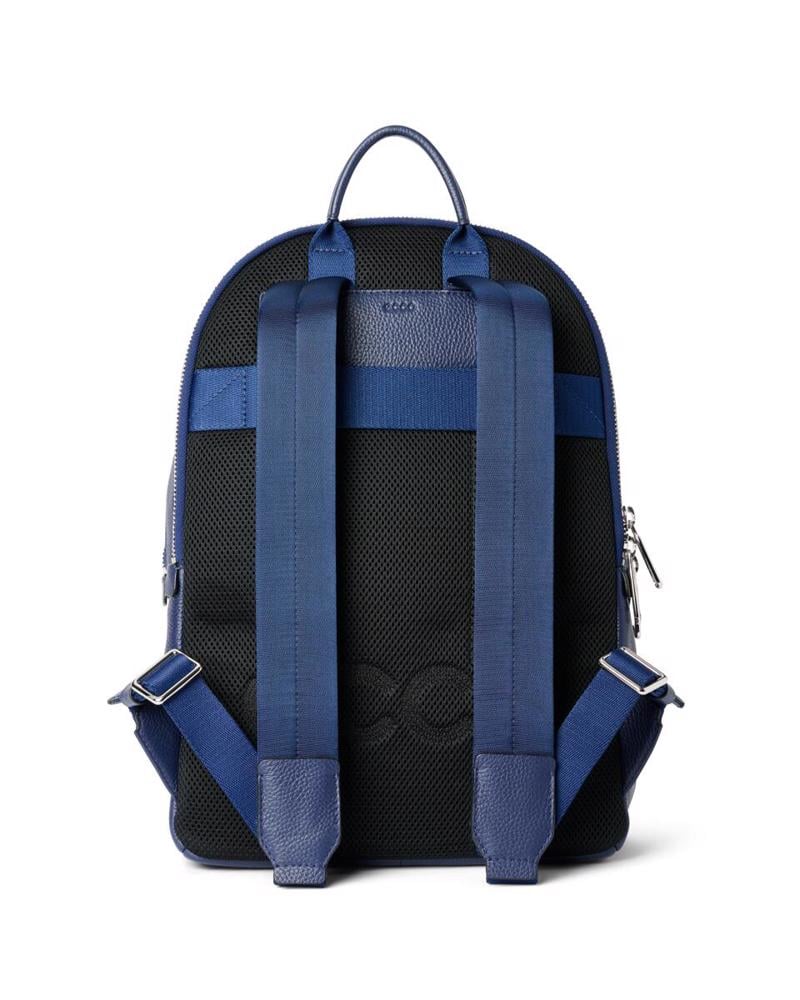 Navy ECCO Round Pack L Soft Pebbled Leather