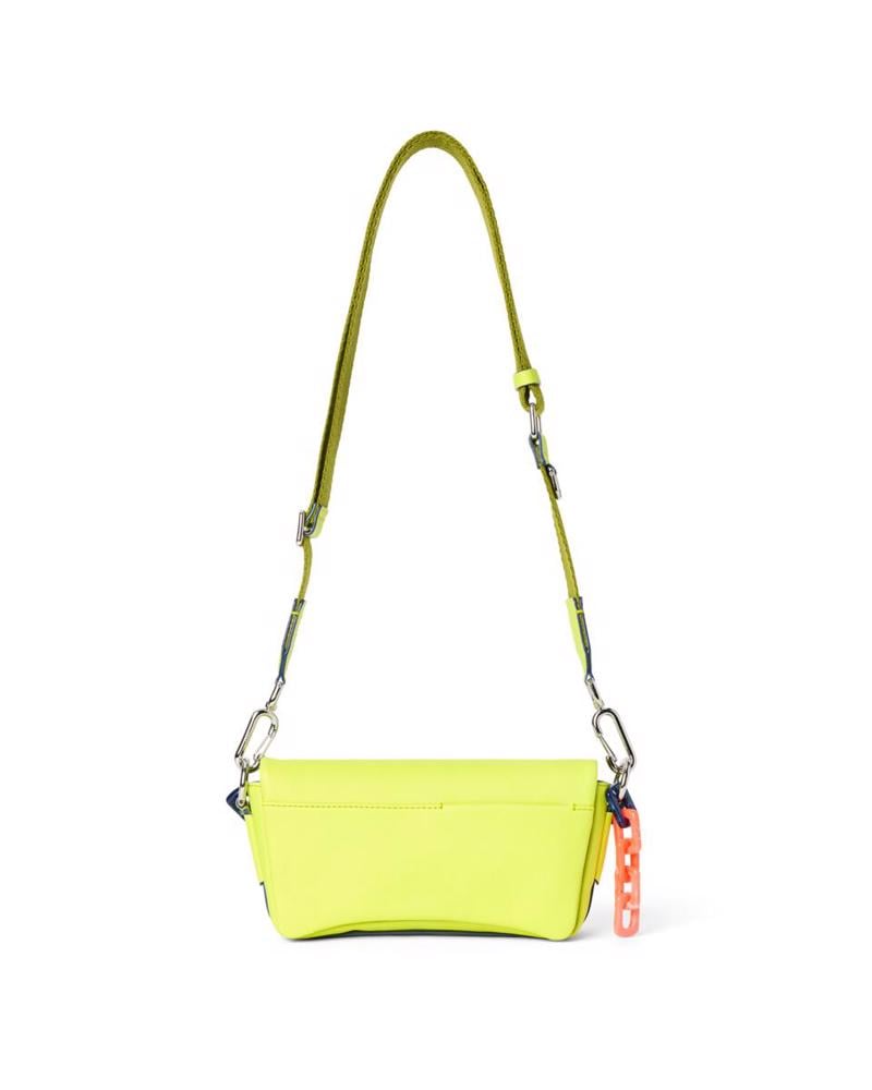 Yellow ECCO Pinch Bag M Soft Chain Color Block