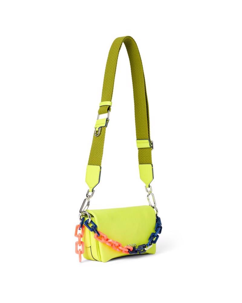 Yellow ECCO Pinch Bag M Soft Chain Color Block