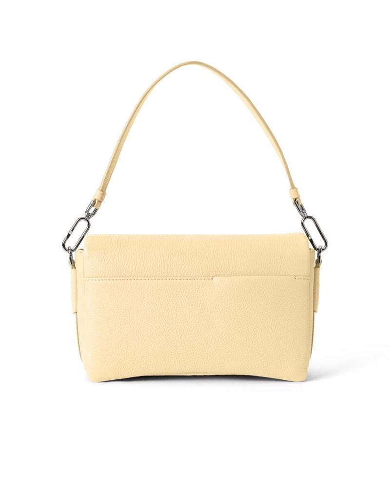 Yellow ECCO Pinch Bag L Soft Pebbled Bag