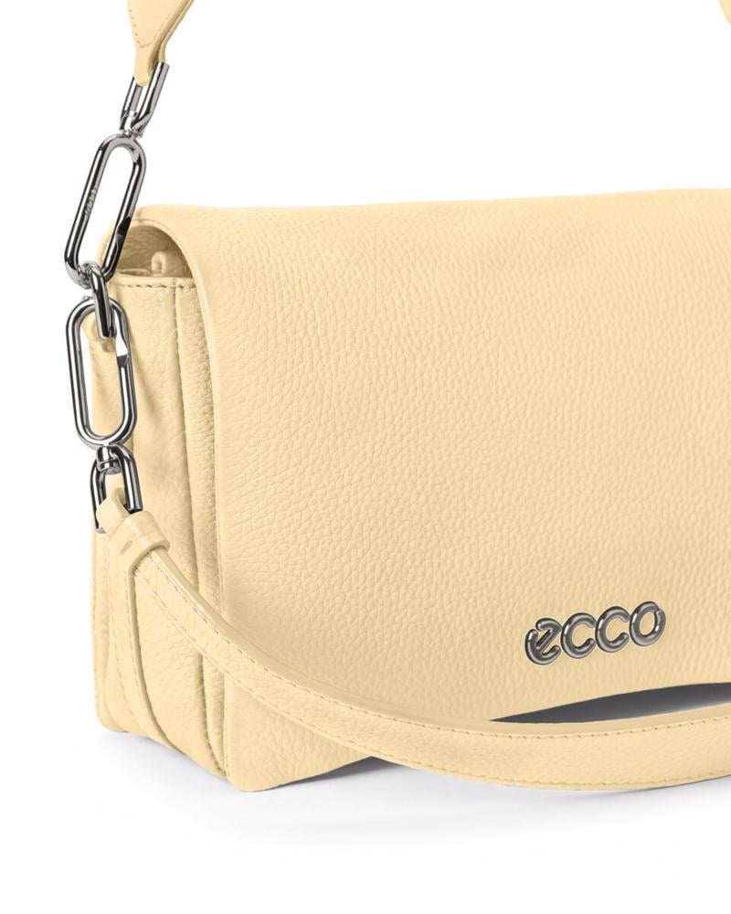 Yellow ECCO Pinch Bag L Soft Pebbled Bag