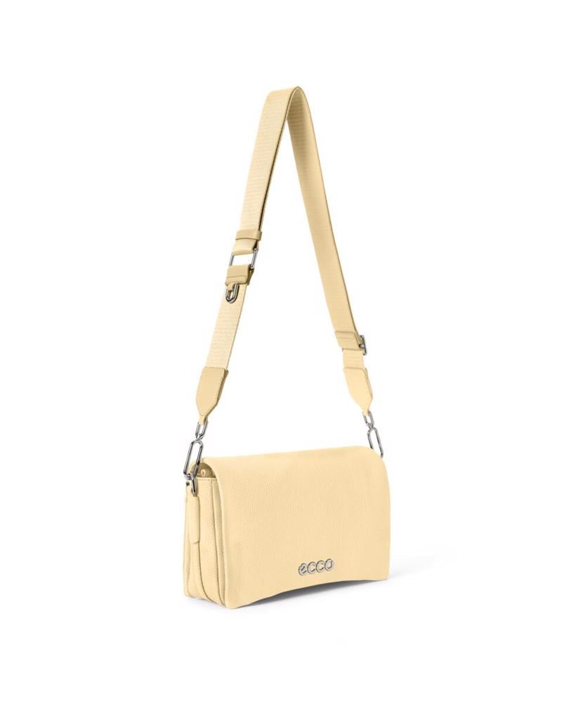 Yellow ECCO Pinch Bag L Soft Pebbled Bag