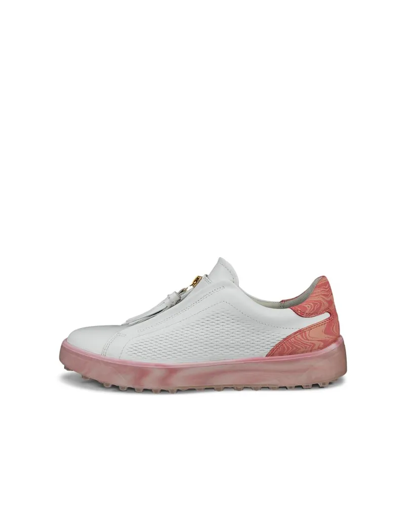 White ECCO W Golf Tray Fashion Pack Bubble Gum